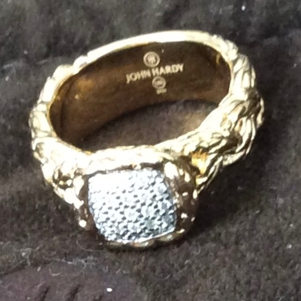 18k Diamond Pave John Hardy Ring